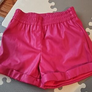 Girls Pleather Shorts